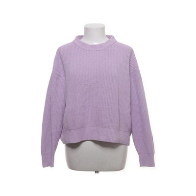 Minimum, Strickpullover, Größe: L, Lila, Bio-Baumwolle, Rippenstrick, Damen #eFy