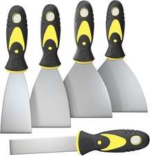5Pcs Putty Knife, Set, 1" 2" 3" 4" 5" Scraper, Spackle Knife, Paint Scraper,