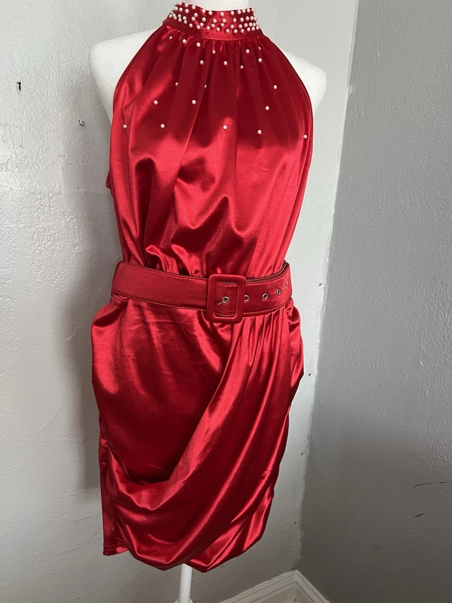 Satin Fit & Flare Dresses for Women for sale | eBay