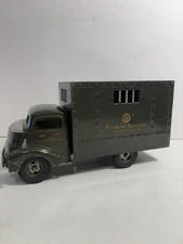 Vintage 1950'S Smith Miller Bank Of America Armored Truck with Lock And Key