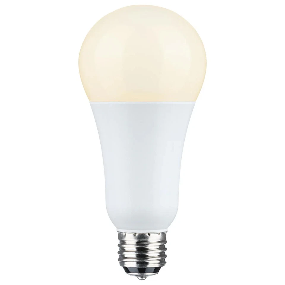5/14/20 Watt A21 LED - 3-Way Lamp - White Finish - 3000K CCT - Medium Double Con - Image 2 of 4