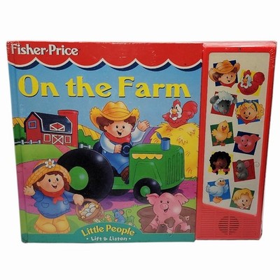 Vintage Fisher Price Little People On The Farm Lift & Listen Sound Book NEW