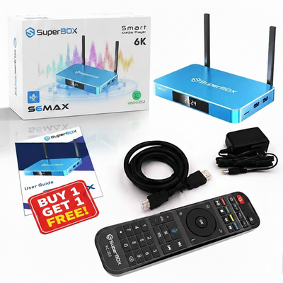 #ad BUY 1 GET 1 FREE SuperBox S6 Max 6K Android Box Limited time Offer $349.00