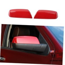 Rearview Mirror Half Caps Cover,Left Right Side Mirror Cover 2014-2018 Red