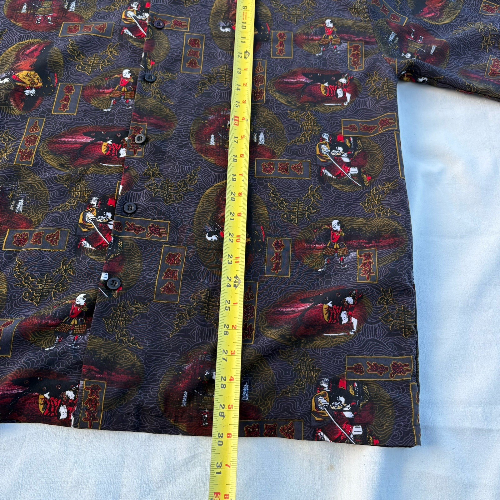 Authentic Shaolin Button Up Full Print Design Men… - image 7
