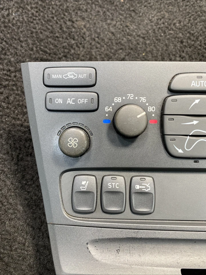 Panel de control de clima térmico de aire acondicionado Volvo S60 V70 XC70 2001-2009 OEM 30746023 Foto 3 de 4