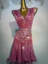 latin, rhythm competitive ballroom dress new without tags full of crystals