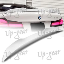 For 2017-2023 BMW 5-Series G30 G38 W-Power Pearl White Trunk Lid Spoiler Wing