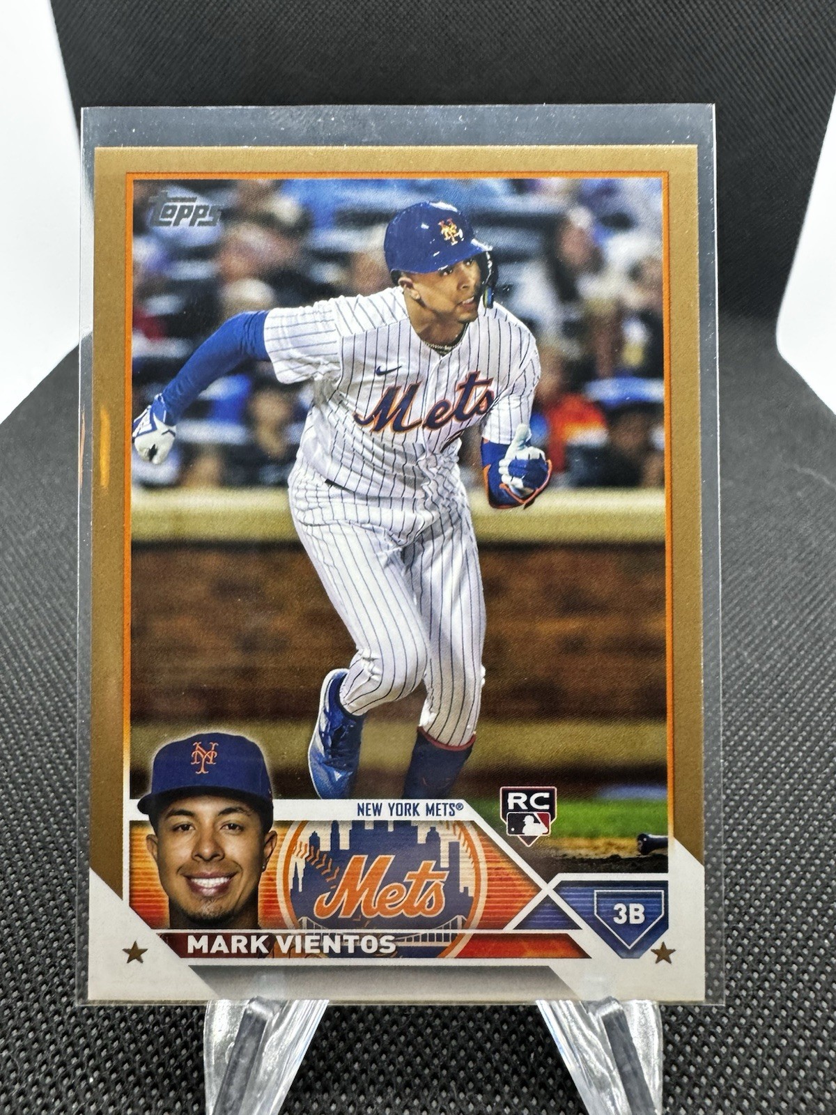 2023 Topps #550 Mark Vientos Gold #'d 1252/2023 G1