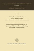 Walther Wegener | Einfluß Von Balloneinengungsringen Auf Die...