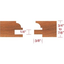 C2180 6 pc. Stile & Rail Set - Quarter Bead, 1-1/4" Bore