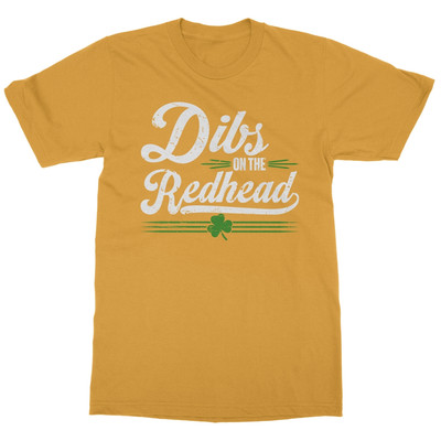 Dibs On The Redhead - Vintage St Patricks Day Funny Unisex T-Shirt