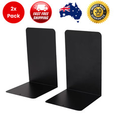 1 Pair Heavy Duty Metal Bookends Decorative Book Ends Office Stationery Hold