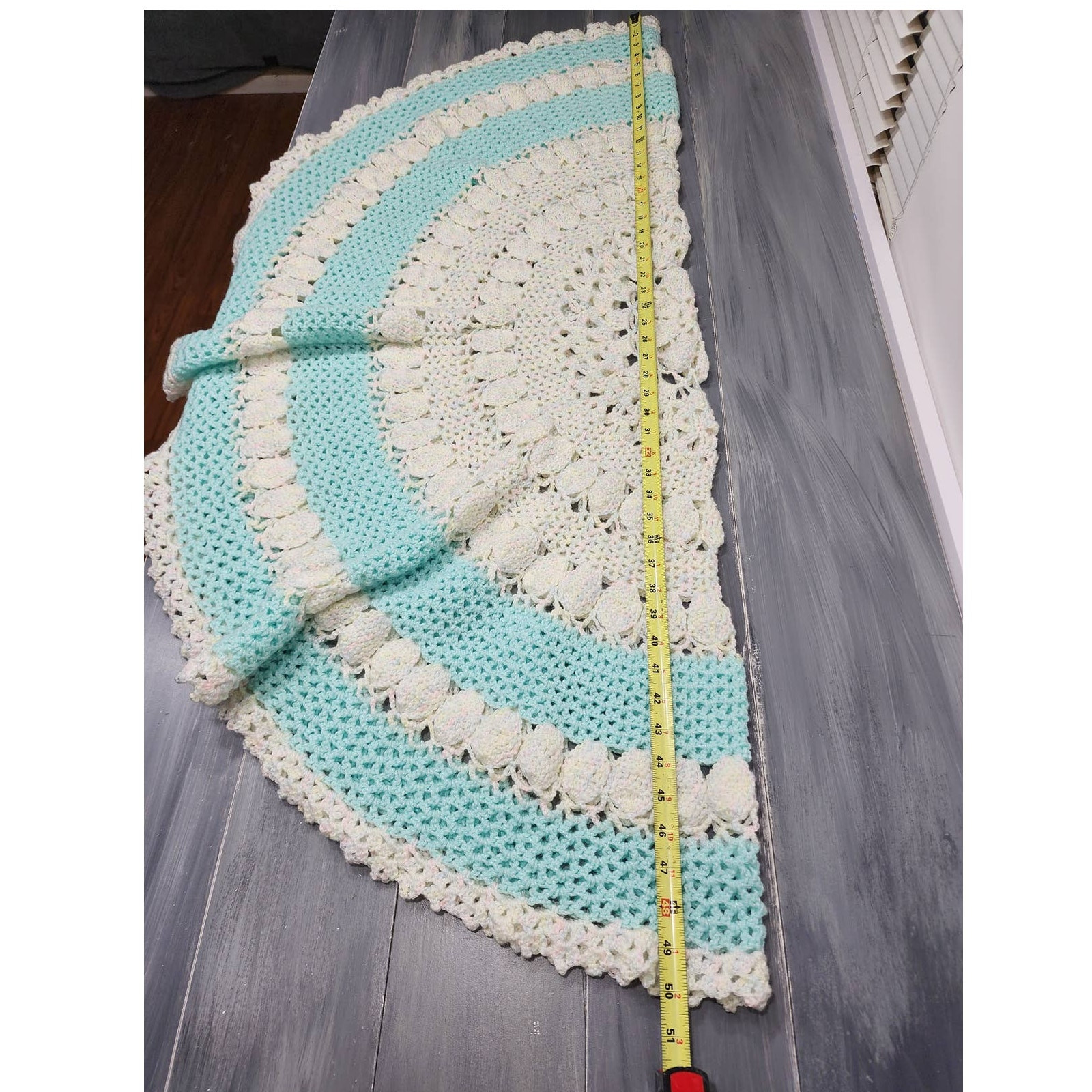 Crochet Baby Blanket Throw Beautiful Hand Made Super Soft