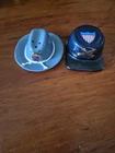 Civil War Salt Pepper Shaker Set Confederate-Union Ceramic Figural Hats