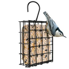 Wild Wings Metal Suet Cage Feeder for Outdoor D cor Wild Bird Feeders, 1 Su