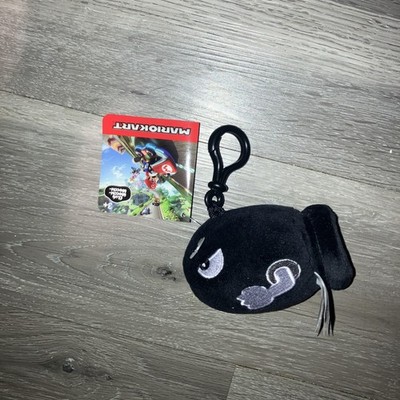 Nintendo MarioKart Bullet Bill Clip On 4'' Small Plush Club Mocchi Mocchi NWT