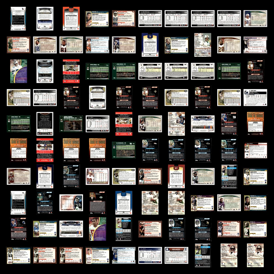 Lote Cromo 100 Estrellas HOF Refractores Serializados Bowman Topps Arroz Marino Favre Eli Foto 2 de 4