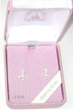 Dainty Mickey Mouse Earrings Post .925 Sterling Silver Disney Authentic Gift Box