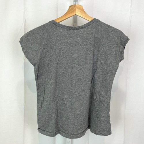 PATAGONIA Girls Rainbow Graphic Organic Cotton Tee Shirt Cap Sleeve Gray XL 14 - Picture 3 of 7