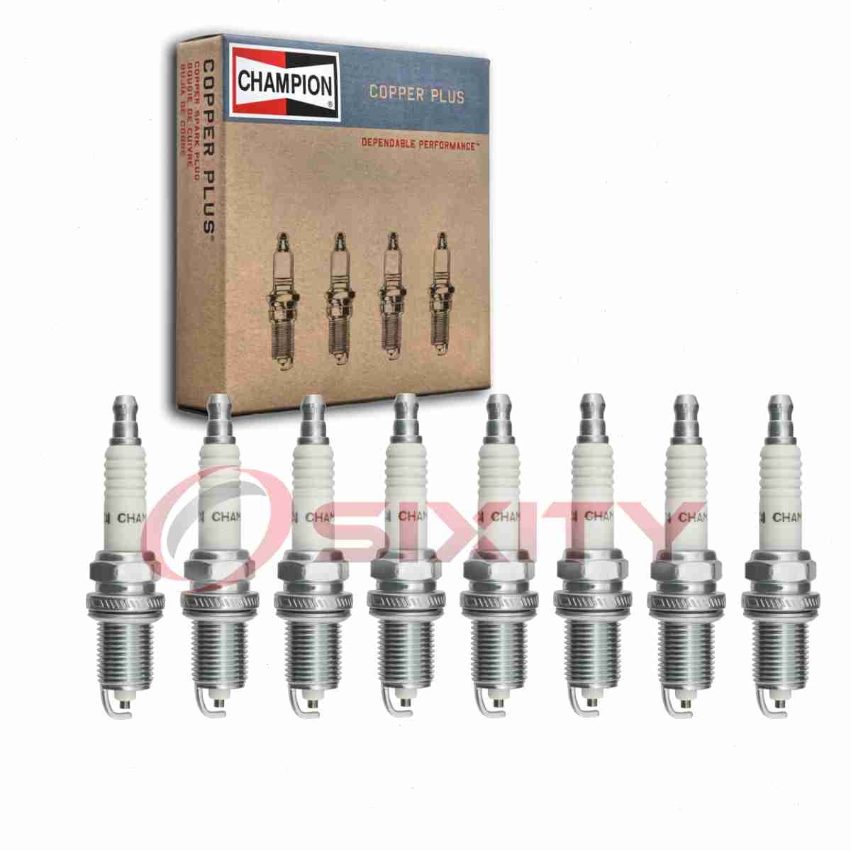 8 pc Champion Copper Plus Spark Plugs for 1998-2007 Lexus LX470 4.7L V8 ak