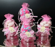 12 Favors Baby Shower, Christening, Pink, Bootie box, Party, Ni a Rosa Fillable
