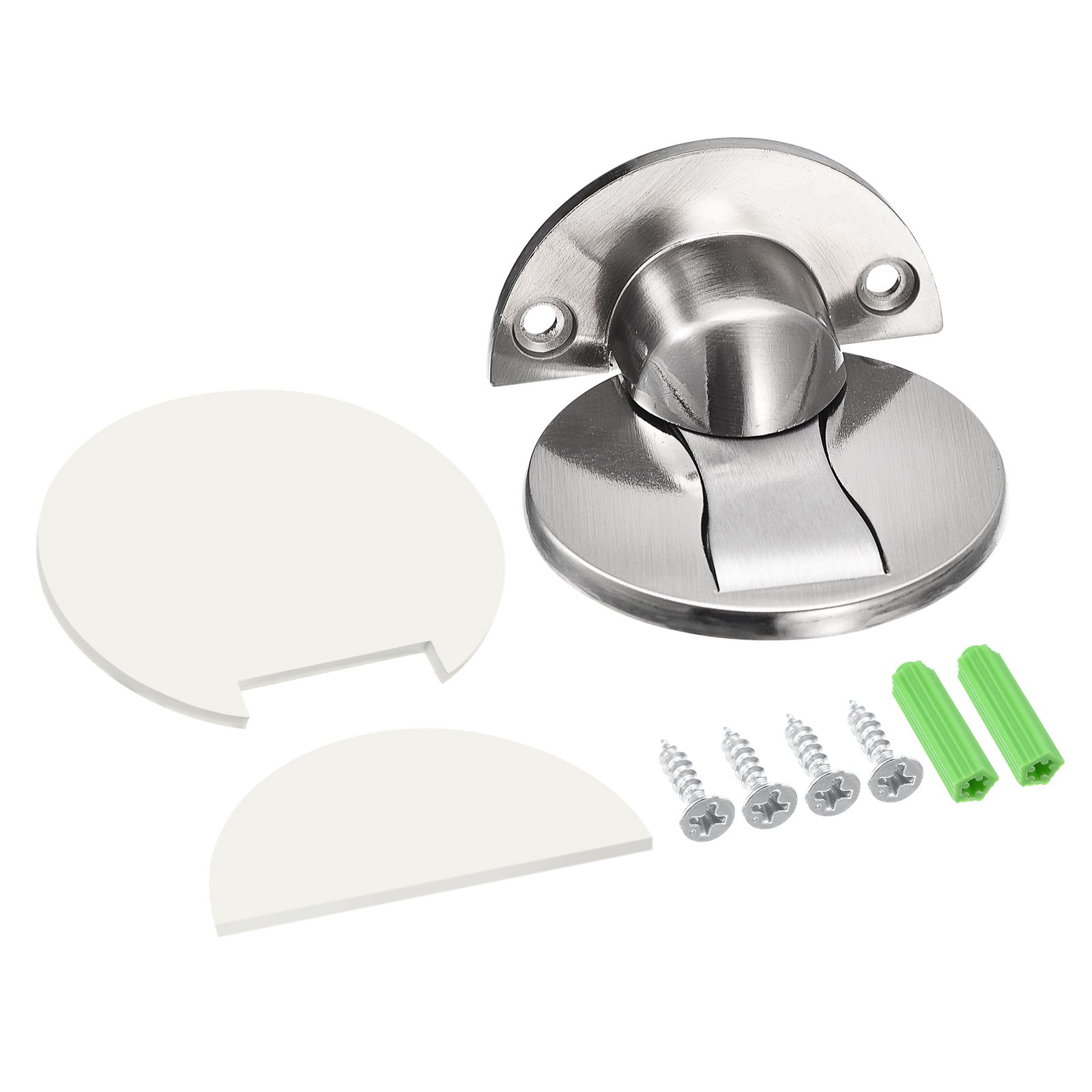 Magnetic Door Stopper, 2pcs Magnets Door Stops Door Catch, Silver Tone