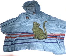 Inoah Curios Cat Poncho Tunic Medium