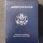 1994 P American Silver Eagle - Choice Proof Bullion $1 Coin OGP COA Q-7594p