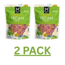 2 PACK - Member's Mark Natural Pecan Halves 2 lbs Total 4 lbs Free Shipping
