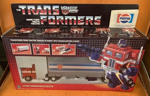 1984 TRANSFORMERS- PEPSI Optimus Prime Action Figure Vintage Promo G1 Hasbro NEW