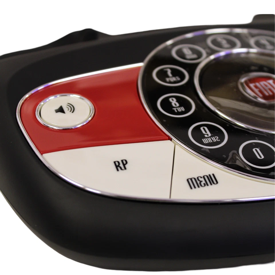 Telefono cordless con base - Fiat 500 - Tastiera touch - Vivavoce - Immagine 3 di 4