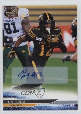 2025 Upper Deck CFL Auto Tim White #8 Auto 1lm9