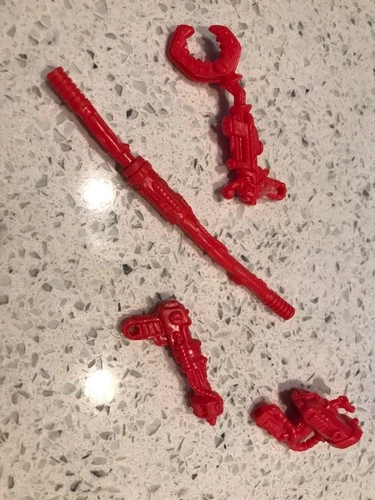 Vintage Teenage Mutant Ninja Turtles TMNT 1990 Fugitoid Weapon Accessory 4 piece
