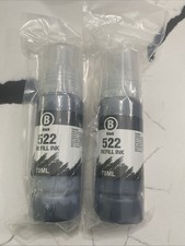 Compatible Epson 522 T522120, EcoTank Qty2 Black Ink for ET-2400 ET-2800