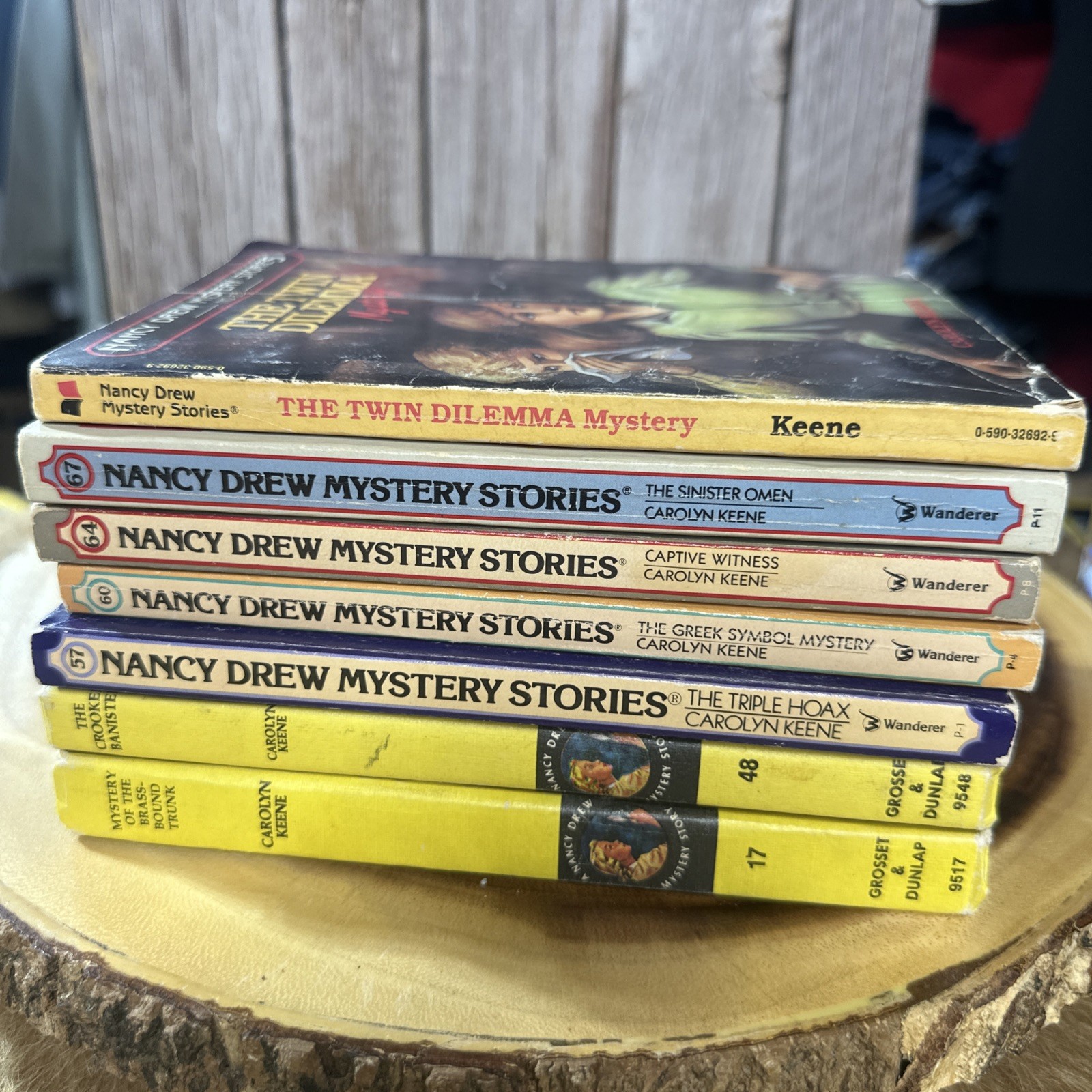 Nancy Drew Mystery Stories Lot of 7 Carolyn Keene #17 48 57 60 61 63 64
