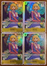 One Piece OP13-110 Stussy Carrying On His Will Super Rare Foil 4x Playset
