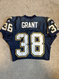 Vtg San Diego Chargers Practice/Game Worn Jersey Grant #38 Adidas