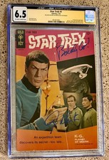 Star Trek #1 1967 CGC 6.5 JSA William Shatner Signed Inscribed Boldly Go Comic
