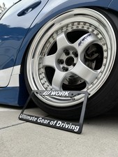 Work Wheels Plastic License Plate Frame White Work Meister S1 3p Cr Kai Vsxx