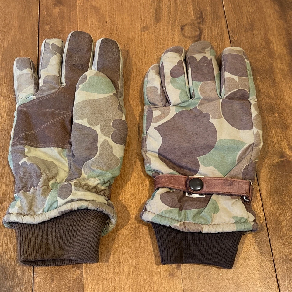 VTG GATES Thermolite Woodland Camo Gloves Men's Insulated Ski Hunt Winter Large - Image 2 of 4
