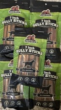 Lot Of 30 New Redbarn 7  Bully Sticks Dog Chew Treats All Natural H15