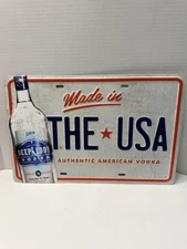 Deep Eddy Vodka Embossed “Made in the USA” Tin Sign 17.5×12