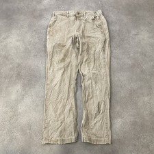 Carhartt Carpenter Trousers Men's 32" Vintage Relaxed Fit Pants, Beige