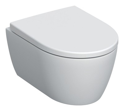 Geberit iCon Set Tiefspül-WC mit WC-Sitz Rimfree wandhängend 360 x 378 x 490...