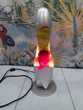 Vintage Rocket Style Red Lava Lamp