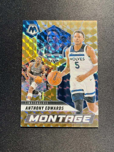 2024-25 Panini Mosaic Montage Anthony Edwards #12 Bronze 73/75 Timberwolves NQ16