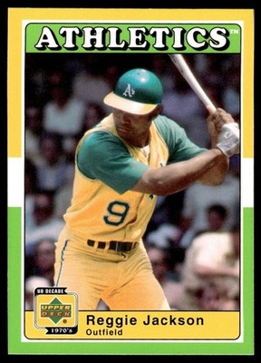 2001 Upper Deck Decade 1970's #4 Reggie Jackson Oakland Athletics A's HOF