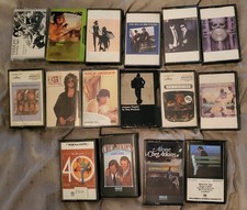 16pc Cassette Tape Mixed Artists, Gently Loved. Mostly Rock-n-Roll. See Desc.