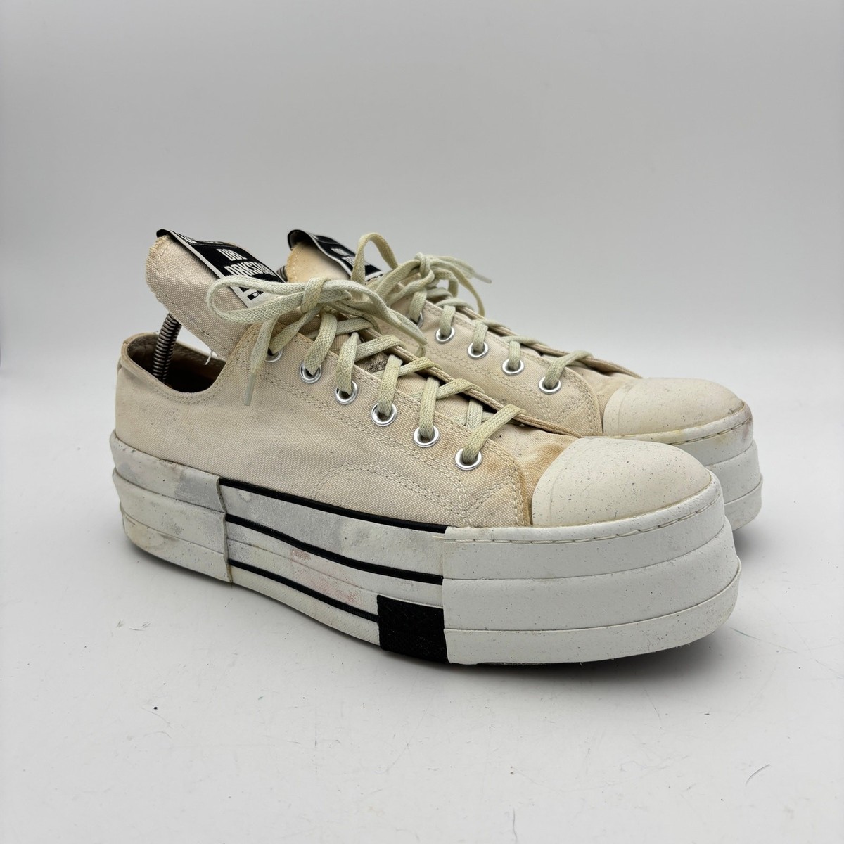 Converse DRKSHDW DBL DRKSTAR Ox Rick Owens Platform Shoes Men's 11